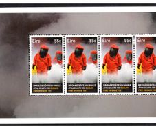 2012 Ireland 150th Anniversary of the Dublin Fire Brigade (DFB) Chemical Firefighting Commemorative Booklet Pane Mint Never Hinged (MNH). Hibernian HP217.