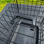 Small Dog Crate (Foldable) with Fray - Good Condition Image 7