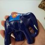 Authentic Emaux d'Art de Longwy Ceramic Elephant Figurine Image 5