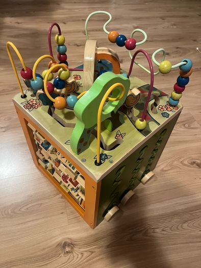 Battat Zany Zoo Wooden Activity Cube Assortment