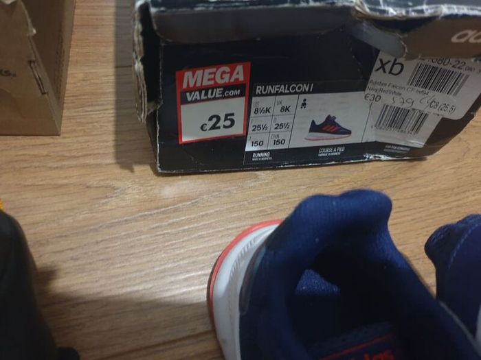 boys shoes 25/ 8 uk adidas, clarks