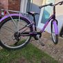 24" Purple Style Bike with Rack and Mudguards Image 4