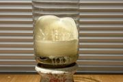 Glass Hurricane Candle Holder