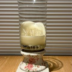Glass Hurricane Candle Holder
