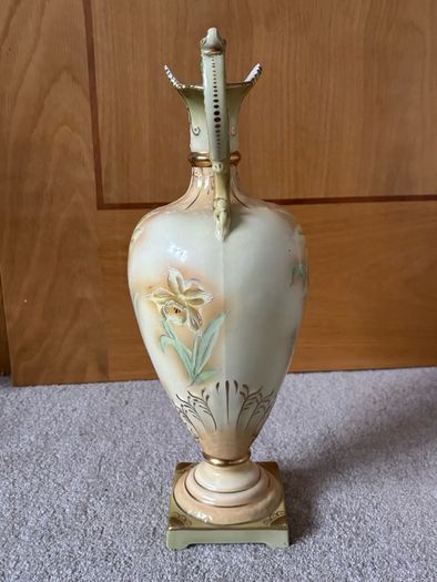 Large Antique Hand Painted Vase