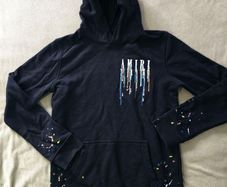 Amiri Embroidered paint hoodie