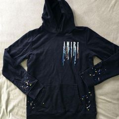 Amiri Embroidered paint hoodie