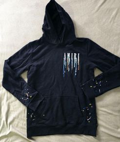 Amiri Embroidered paint hoodie