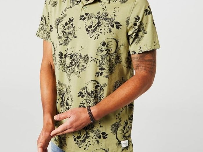 Firetrap Mens Printed Polo Shirt , size M