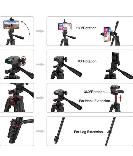 Ringlight Led Selfie Ring Light Phone Remote Control Lamp Photography Lighting With Tripod Stand Holder