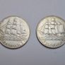 Poland 2 and 5 zlotych coins 1936 sailing ship Image 2