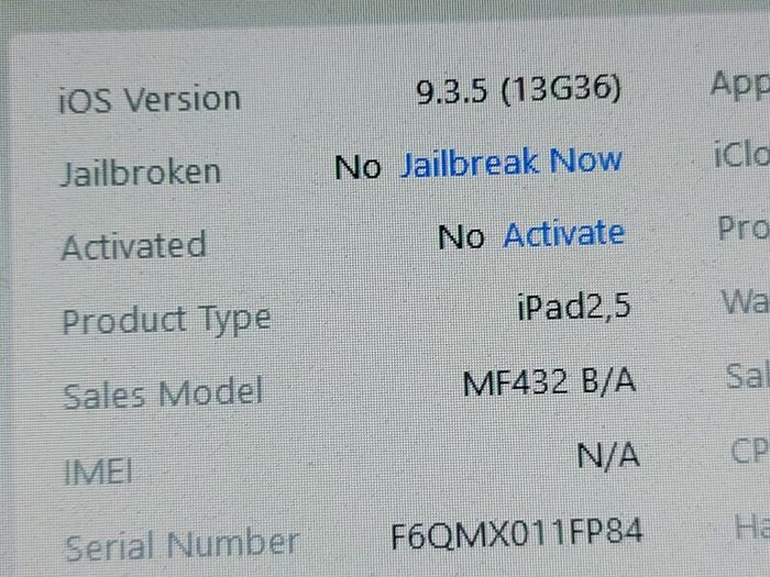 Apple Ipad Mini 1st Generation, 16GB, Black, Activation Locked, in very good cosmetic condition
