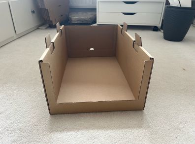 Stackable cardboard shelves picking bins (15 boxes)