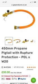 Gas pig tail