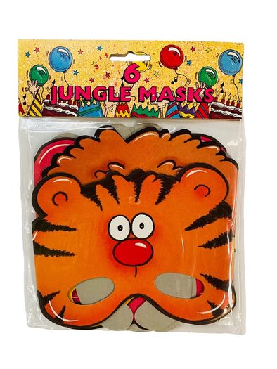 144 Packs - Kids Fun Party Animal Masks - Job Lot!