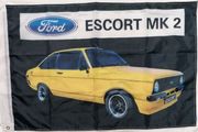 Ford Escort MK2 yellow flag 90cm x 60cm