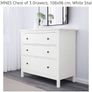 White ikea chest of drawers HEMNES Image 2