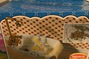 Rare Vintage Sylvanian Ceramic Bath and Shower Set