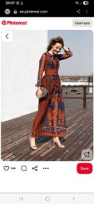 Ticosa bohemian-print maxi dress
