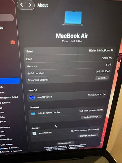 MacBook Air M3 2024
