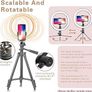 FREE EXPRESS SHIPPING  Dimmable Desk Makeup Ring Light 10" with Tripod Stand & Phone Holder for Live Streaming & YouTube Video,Photography, Shooting with 3 Light Modes & 10 Brightness Level Image 3