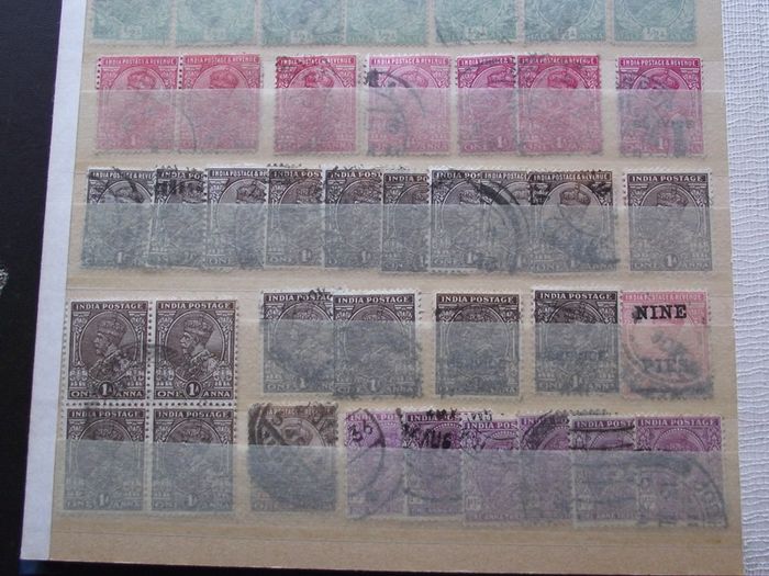A nice collection of Stamps from India, presented in the album #7