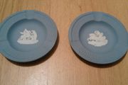 Vintage blue Wedgewood Jasperware plates