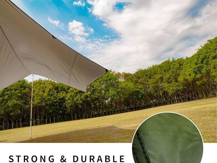 FREE EXPRESS SHIPPING Rain Fly Tent Tarp Hammock Hexagonal,Lightweight Waterproof Camping Shelter, Portable Windproof Snowproof Tarpaulin for Snow Sunshade for Camping Outdoor Travel