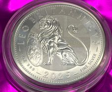 1oz Fine 999 Silver Bullion Lion of Britain 2025.