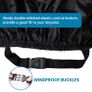 Bike Cover for 3 Bikes 210T Waterproof Outdoor  Bicycle Storage, Black Cover with Lock Hole, 2 Windproof Buckles & Storage Bag, UV Protection for Mountain & Road Bikes (220/120/110cm) Image 8