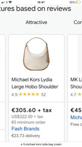 brand new michael kors Lydia bag