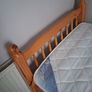 single pine bed and mattress Image 4