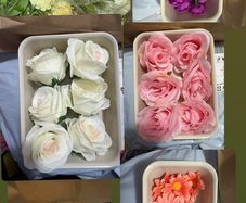 Wreath making flowers and accessories