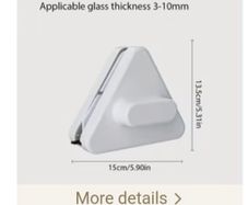 triangular magnetic window cleaner