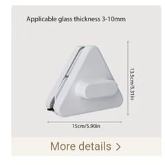 triangular magnetic window cleaner