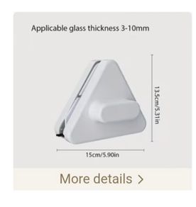 triangular magnetic window cleaner