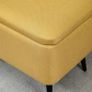 Storage Bench, Storage Trunk, Upholstered Bench, Linen Look, up to 150 kg, 101x38.5x44.5 cm, Yellow Image 4
