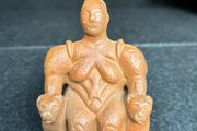 Handmade Clay Catal Huyuk Mother Goddess Figurine
