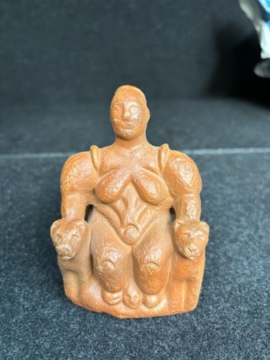 Handmade Clay Catal Huyuk Mother Goddess Figurine