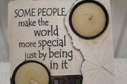 Inspirational tealight candle holder