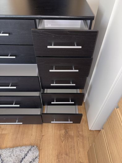 Black Chest of Drawers & Lockers