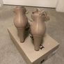 Dune Leather Sandals. Grey/Taupe Size 5. Worn ones Image 2