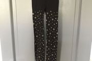 Halloween black tights with gold stars aged 3-5 years
