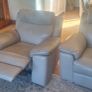 leather couch cream Image 2