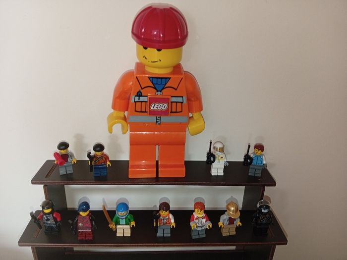 Collection Of Lego Mini Figures Plus Large Torch figure Originals In Good Order With Extras