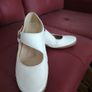 Dasha Women's white genuine Leather Ballet New Image 2