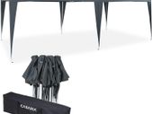 Gazebo 3 x 6 m Pop-Up Blue Water-Repellent with Bag UV Protection Folding Gazebo Garden Tent Party Tent