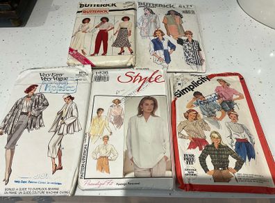 Vintage Paper Fashion Patterns