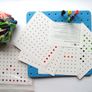 Nexus Giant 10x10 Pegboard Set with Pegs Cards & Instructions in Original Case Image 5