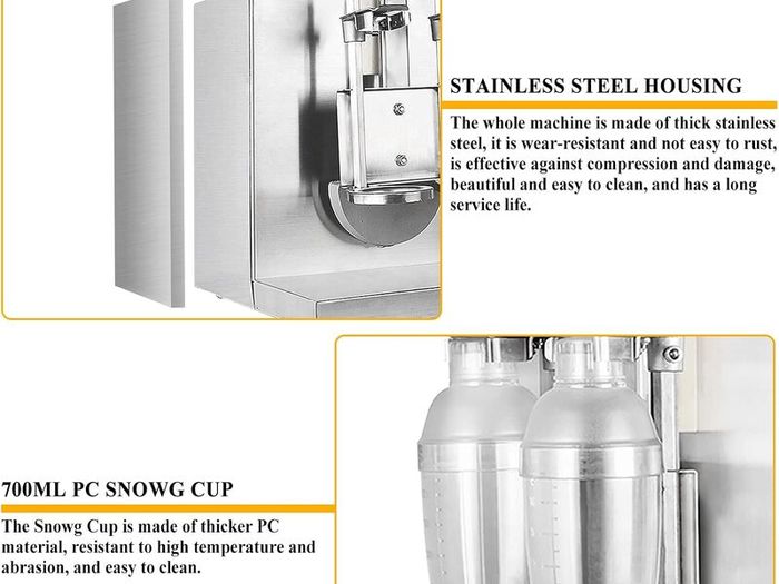 220W Automatic Bubble Tea Stirring Machine  Dual Cup